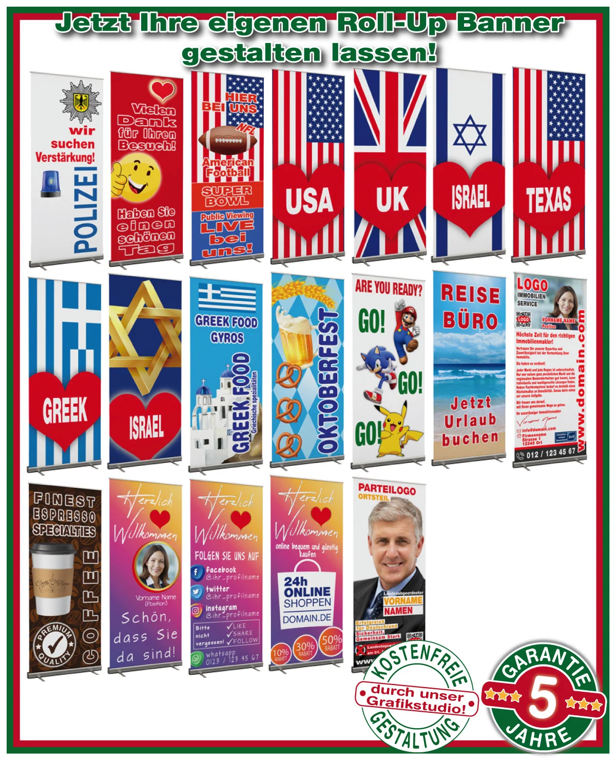 ihr experte für roll-up-banner - zufriedene kunden sind unser erfolg