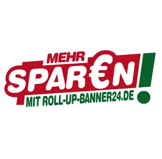 Rollup-Banner Geld sparen!