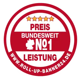 Rollup-Banner Preis- / Leistung bundesweit die No.1
